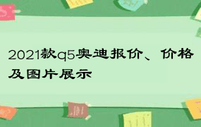 2021款q5奥迪报价、价格及图片展示