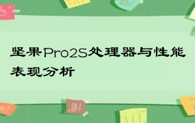 坚果Pro2S处理器与性能表现分析