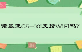 诺基亚C5-00i支持WiFi吗？