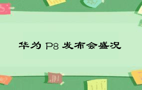 华为 P8 发布会盛况