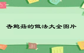 杏鲍菇的做法大全图片