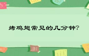 烤鸡翅常见的几分钟？