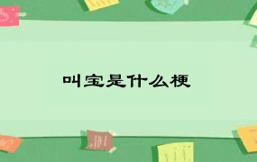 叫宝是什么梗