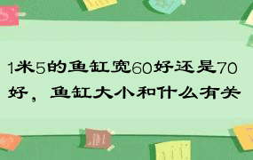 1米5的鱼缸宽60好还是70好，鱼缸大小和什么有关