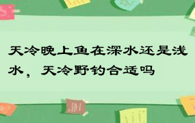 天冷晚上鱼在深水还是浅水，天冷野钓合适吗