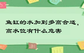 鱼缸的水加到多高合适，高水位有什么危害